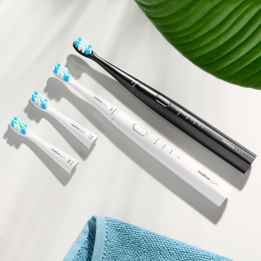 Niceboy ION Sonic Lite - Soninen hammasharja 500 mAh IPX7 musta