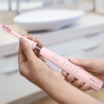 Niceboy ION Sonic - Sonic hammasharja IPX7 vaaleanpunainen