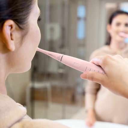 Niceboy ION Sonic - Sonic hammasharja IPX7 vaaleanpunainen