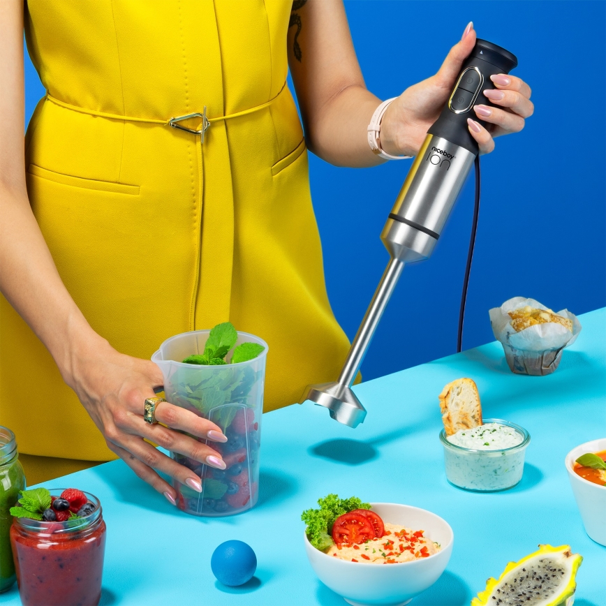 Niceboy ION Twister T2 - Sauvasekoitin 1200W/230V ruostumaton/musta