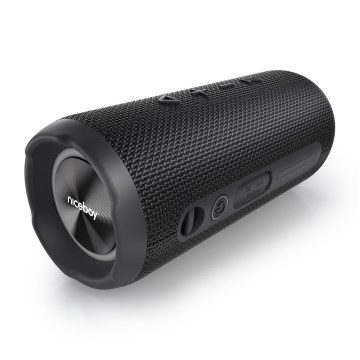 Niceboy Nexus - LED langaton kaiutin mikrofonilla 26W/4000 mAh IPX6 musta