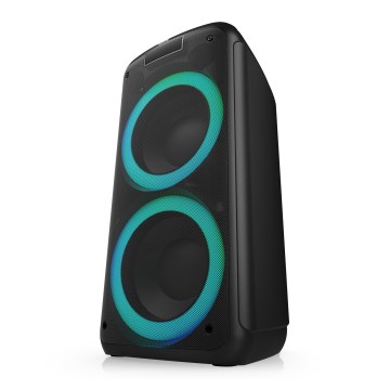 Niceboy PARTY Boss 2 - LED langaton kaiutin mikrofonilla ja powerbank-toiminnolla 200W/4500 mAh + kaukosäädin