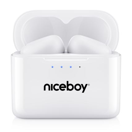 Niceboy Podsie 4 - langattomat kuulokkeet IP54 valkoinen