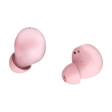 Niceboy Podsie 4 POP - Langattomat nappikuulokkeet, latauskotelo 400 mAh + 2 x 40 mAh, IPX4, vaaleanpunainen