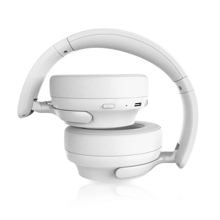 Niceboy Stellar - Langattomat kuulokkeet mikrofonilla ja ANC 400 mAh IPX4 valkoinen