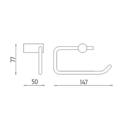NIMCO BR 11055-26 - WC-paperin pidike BORMO kiiltävä kromi
