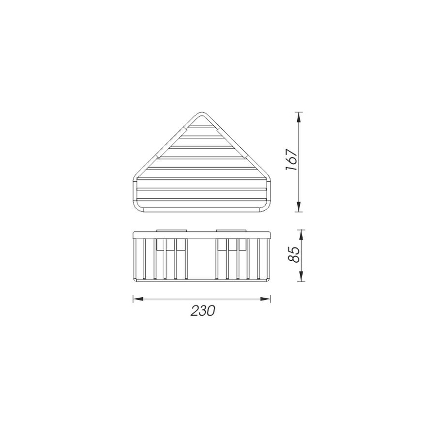 NIMCO Ki 14003-26 - Suihkun seinähylly KIBO kiiltävä kromi