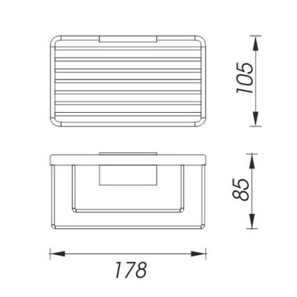 NIMCO Ki 14015-26 - Seinähylly suihkuun KIBO kiiltävä kromi