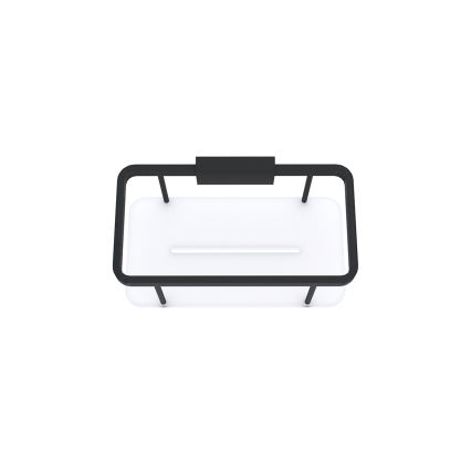 NIMCO Ki-14015-B-90 - Suihkun seinähylly KIBO matta musta/valkoinen