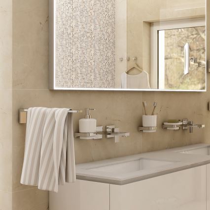 NIMCO MA 29097-26 - Seinäpyyhepidike MAYA 37 cm kiiltävä kromi