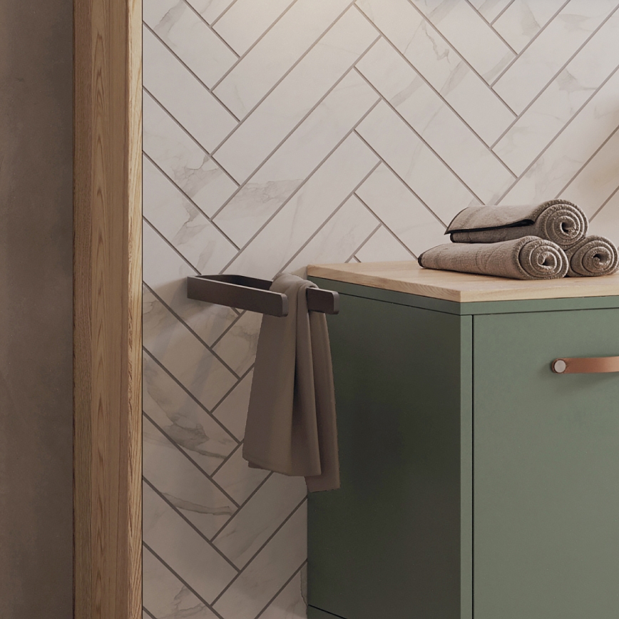 NIMCO MAC 29098-90 - Seinäpyyhepidike MAYA 37 cm matta musta