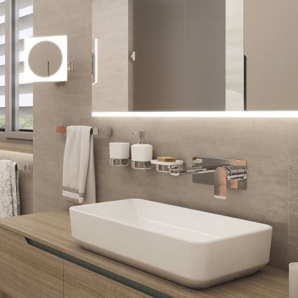 NIMCO NK 30035-26 - Seinäpyyhepidike NIKAU 39 cm kiiltävä kromi