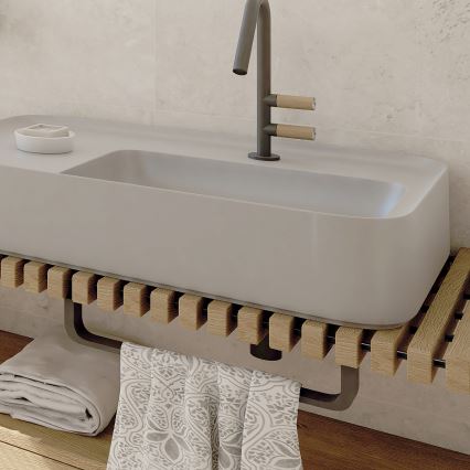 NIMCO NKC 30046-90 - Seinäpyyhepidike NIKAU 49 cm matta musta