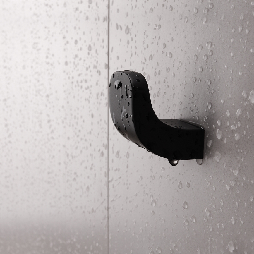 NIMCO NKC 30054-90 - Seinäkoukku NIKAU matta musta