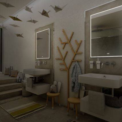 NIMCO ZP 13001VX - LED-himmennettävä, taustavalaistu kylpyhuonepeili LED/35W/230V 3000-6500K 70x50 cm IP44