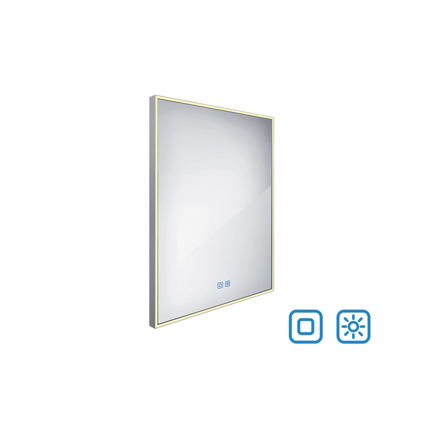NIMCO ZP 13002VX - LED-himmennettävä taustavalaistu kylpyhuonepeili LED/41W/230V 3000-6500K 80x60 cm IP44