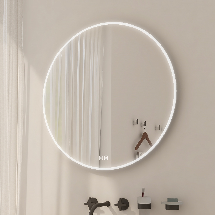 NIMCO ZP 26000RVX - Himmennettävä LED-taustavalaistu kylpyhuonepeili LED/26W/230V 3000–6500K Ø 60 cm IP44