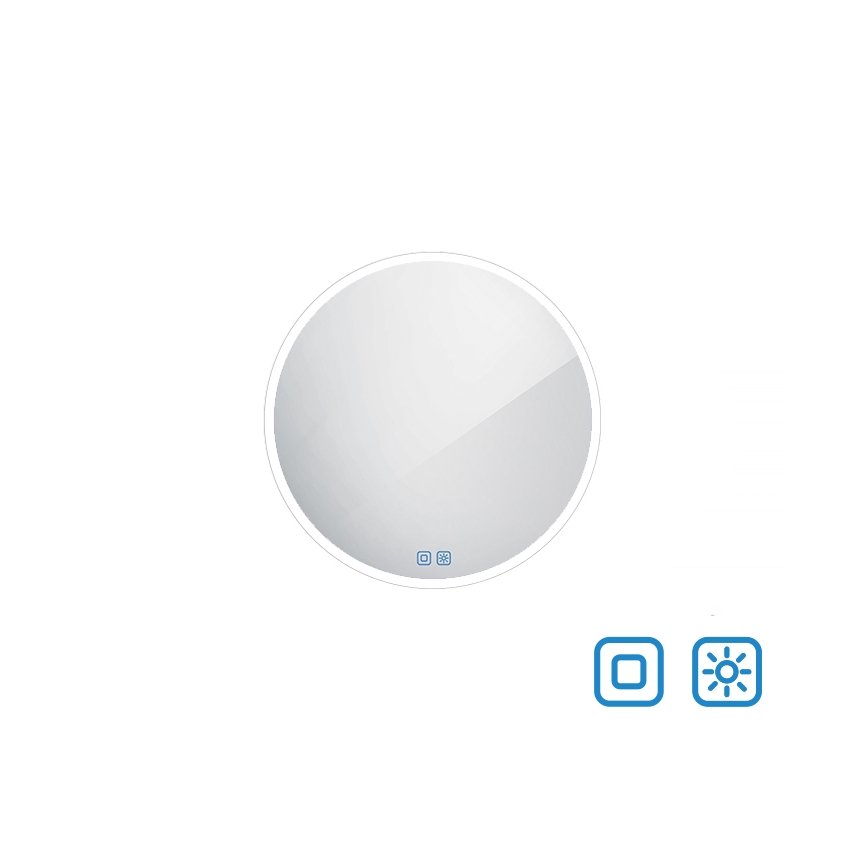 NIMCO ZP 26000RVX - Himmennettävä LED-taustavalaistu kylpyhuonepeili LED/26W/230V 3000–6500K Ø 60 cm IP44