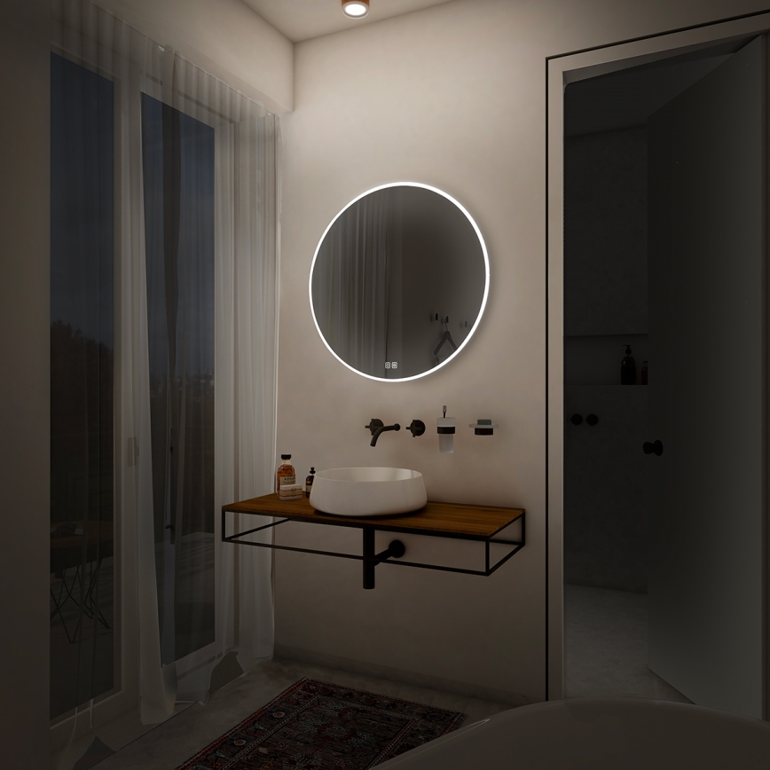 NIMCO ZP 26000RVX - Himmennettävä LED-taustavalaistu kylpyhuonepeili LED/26W/230V 3000–6500K Ø 60 cm IP44