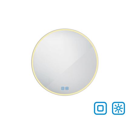 NIMCO ZP 26000RVX - Himmennettävä LED-taustavalaistu kylpyhuonepeili LED/26W/230V 3000–6500K Ø 60 cm IP44