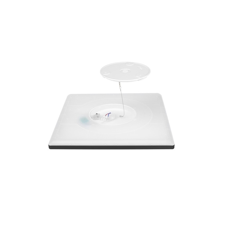 LED Kylpyhuoneen kattovalaisin NIVERA LED/18W/230V IP54 3000/4000/6000K 30x30 cm musta