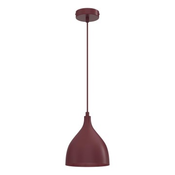 NOAK CLASSIC -riippuvalaisin kaapelilla 1xE27/15W/230V viininpunainen