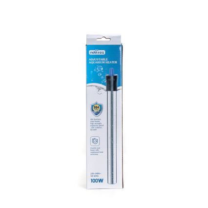 Nobleza - Akvaarion lämmitin 100 W, ruostumaton teräs