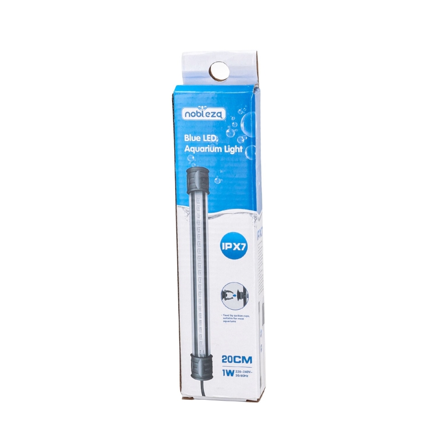 Nobleza - Akvaarion LED-valaistus LED/1W/230V IPX7 20 cm