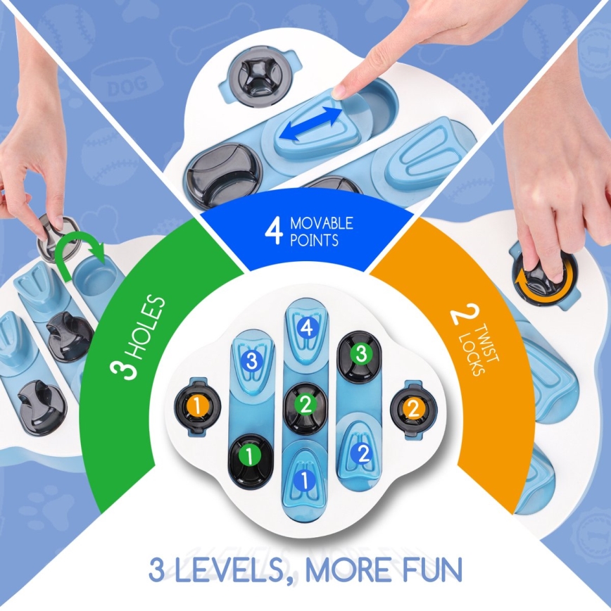 Nobleza - Interaktiivinen lelu koirille sininen