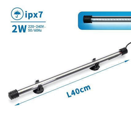 Nobleza - LED Akvaarion valaistus LED/2W/230V IPX7 40 cm