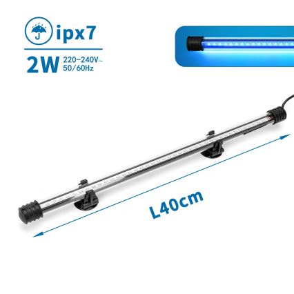 Nobleza - LED-akvaariovalaisin LED/2W/230V IPX7 40 cm