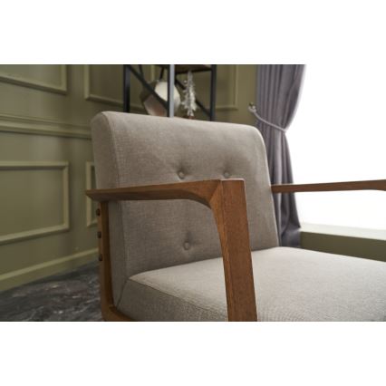 Nojatuoli DELI, kermanvärinen