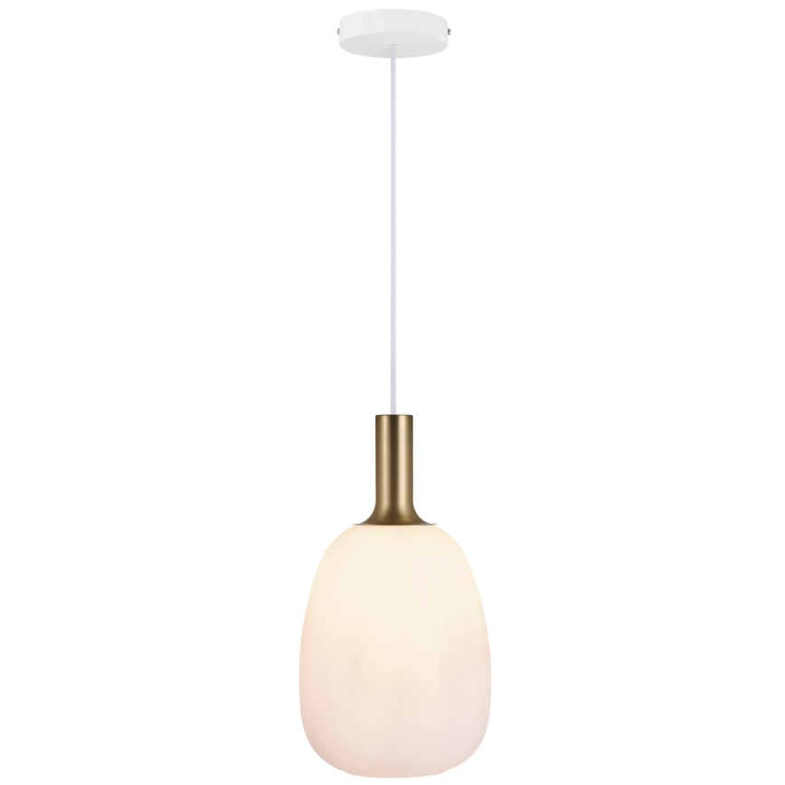 Nordlux - Ripustettava kattovalaisin ALTON 1xE27/60W/230V valkoinen/musta/messinki