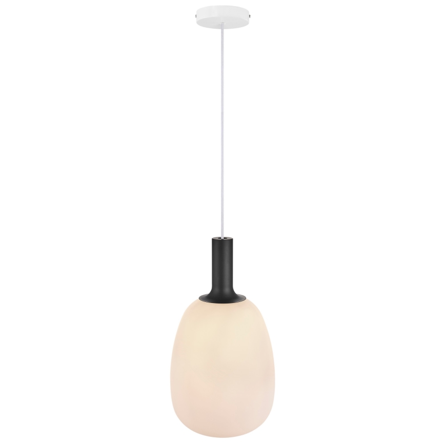 Nordlux - Ripustettava kattovalaisin ALTON 1xE27/60W/230V valkoinen/musta/messinki