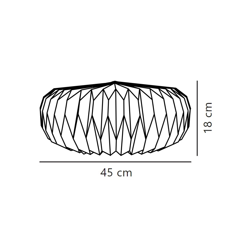 Nordlux - Varjostin kattokruunuun BELLOY E27 halkaisija 45 cm
