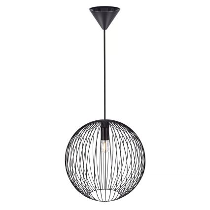 Nordlux - BERONI-riippuvalaisin kaapelilla 1xE27/60W/230V musta Ø 35 cm