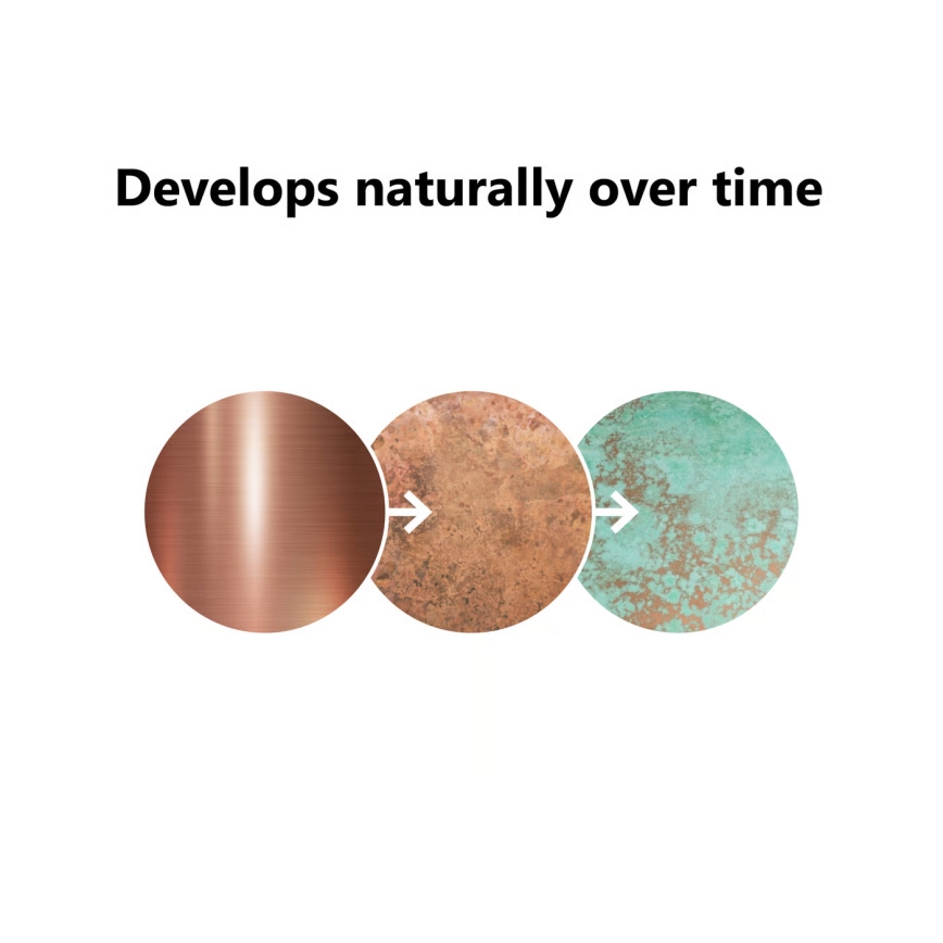 Nordlux - BLOKHUS ulkovalaisin 1xE27/60W/230V IP54 kuparinen