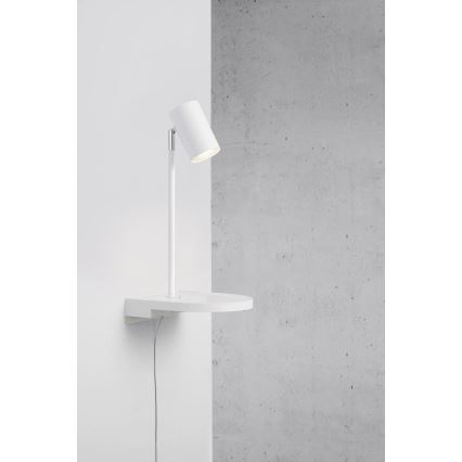 Nordlux - CODY-seinävalaisin hyllyllä 1xGU10/15W/230V valkoinen