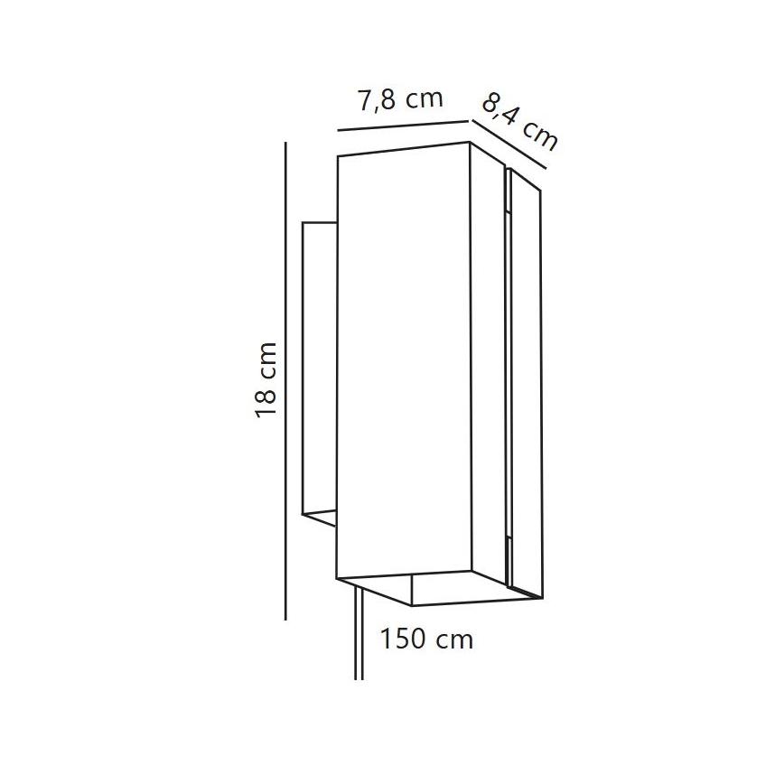 Nordlux - LED himmennettävä seinävalaisin CURTIZ 2xLED/4,5W/230V musta