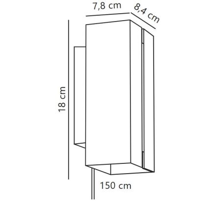 Nordlux - LED himmennettävä seinävalaisin CURTIZ 2xLED/4,5W/230V valkoinen
