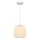 Nordlux - ELBIE-riippuvalaisin vaijerilla 1xE27/15W/230V Ø 24 cm valkoinen