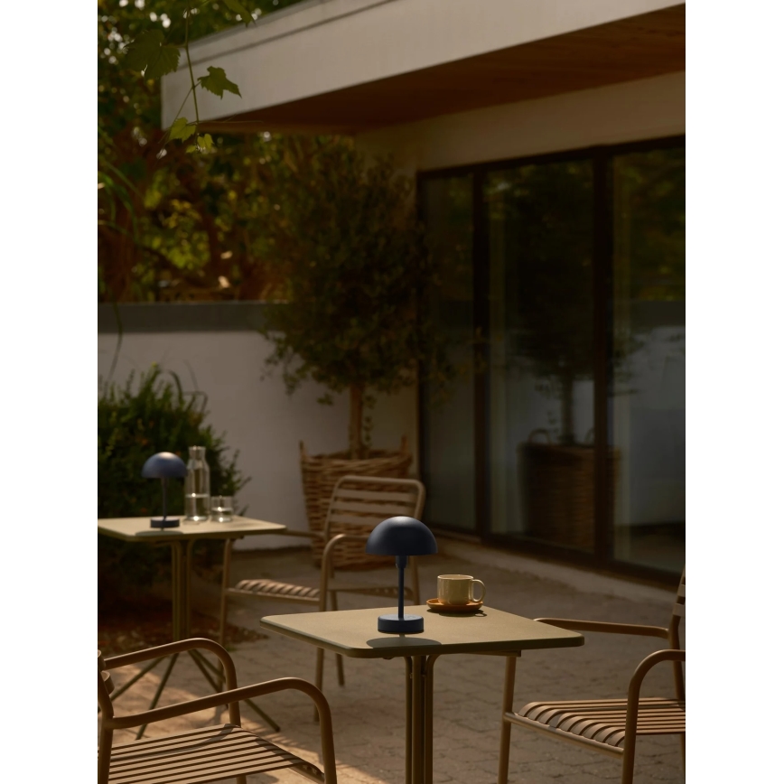 Nordlux - ELLEN, LED-himmennettävä ladattava kosketusohjattu ulkokäyttöön tarkoitettu pöytävalaisin LED/2,8W/3,7V IP44 sininen