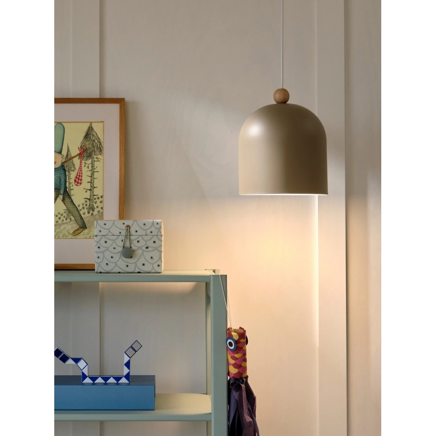Nordlux - GASTON-riippuvalaisin vaijerilla 1xE27/40W/230V beige