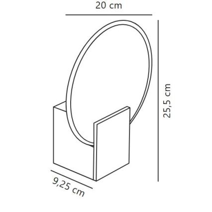 Nordlux - LED himmennettävä kylpyhuoneen seinävalaisin HESTER LED/9,5W/230V IP44 valkoinen