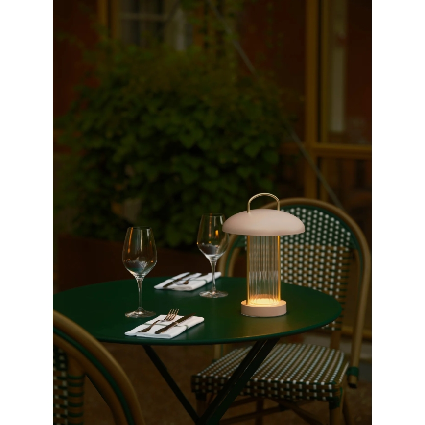 Nordlux - LED-himmennettävä ladattava kosketusohjattu pöytälamppu MIRANO LED/3W/3,7V vaaleanpunainen