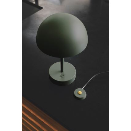 Nordlux - LED himmennettävä ladattava ulkokäyttöinen pöytävalaisin ELLEN LED/2,8W/3,7V 2200 mAh IP44 vihreä