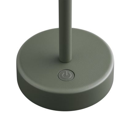 Nordlux - LED himmennettävä ladattava ulkokäyttöinen pöytävalaisin ELLEN LED/2,8W/3,7V 2200 mAh IP44 vihreä