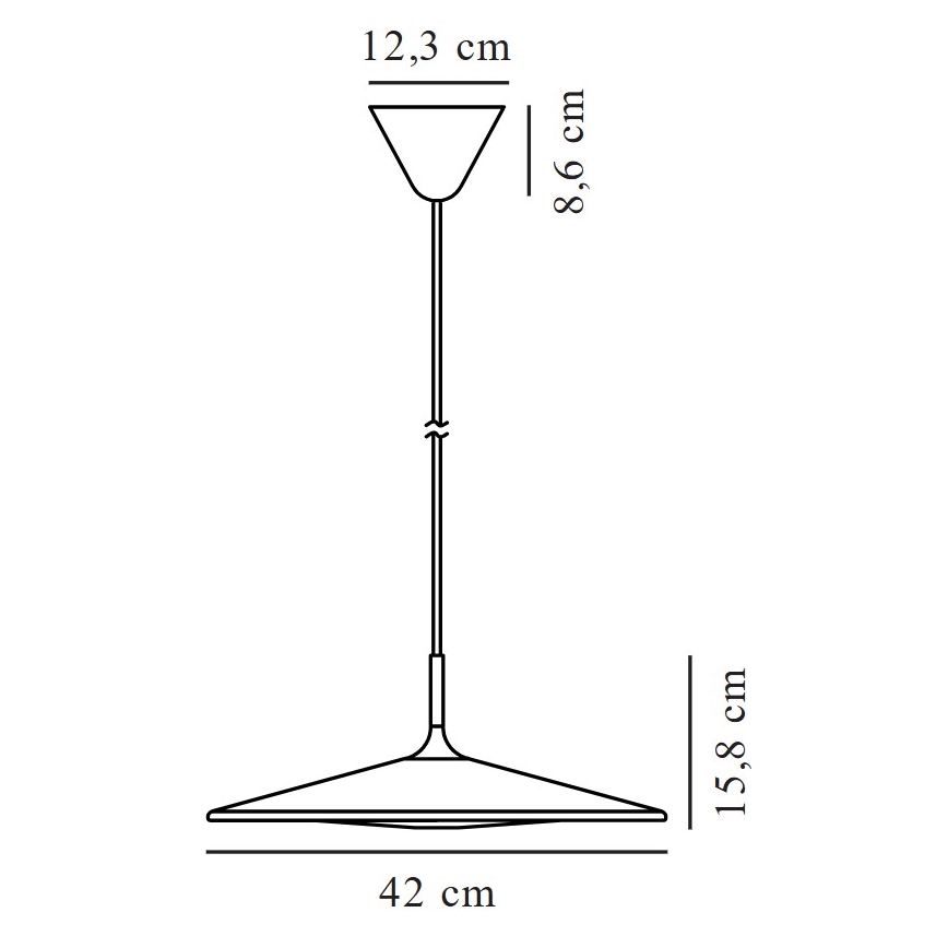Nordlux - Himmennettävä LED-kattokruunu johdossa BALANCE LED/13W/230V 2700K halkaisija 42 cm musta