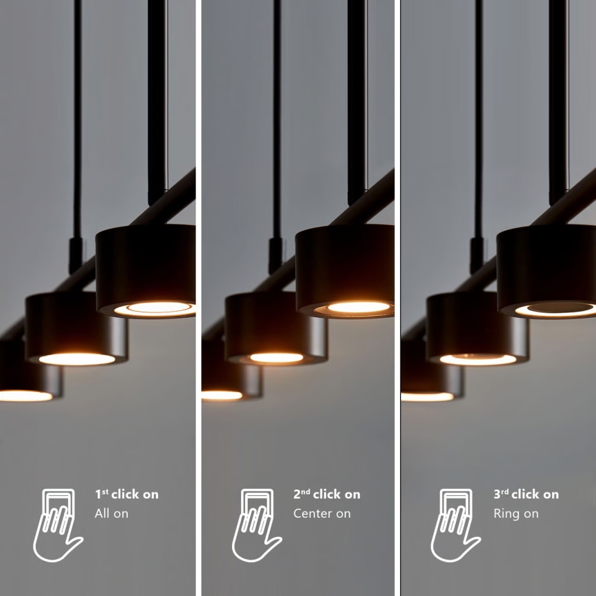Nordlux - Himmennettävä LED-kattokruunu johdossa CLYDE 4xLED/4W/230V