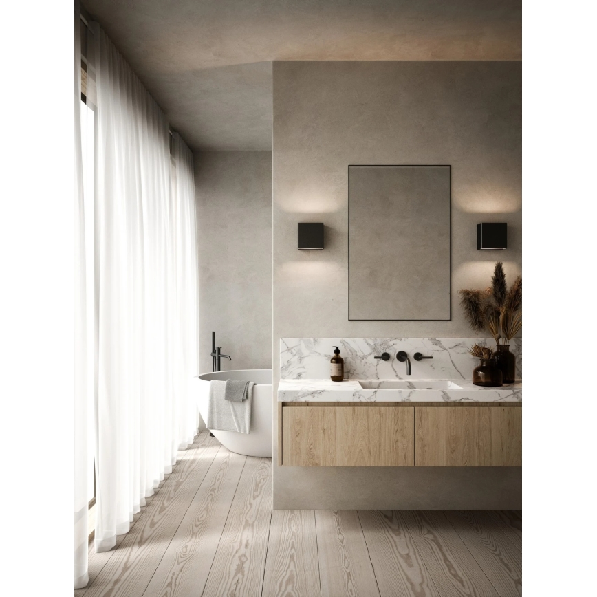 Nordlux - LED-himennettävä ulkoseinävalaisin TURN LED/13,8W/230V IP54 musta